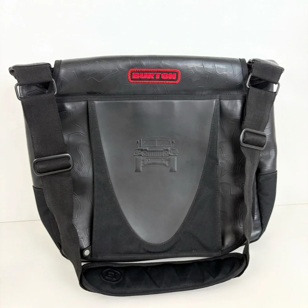 Heavy Duty Black Red Burton Tactical JEEP Messenger Bag